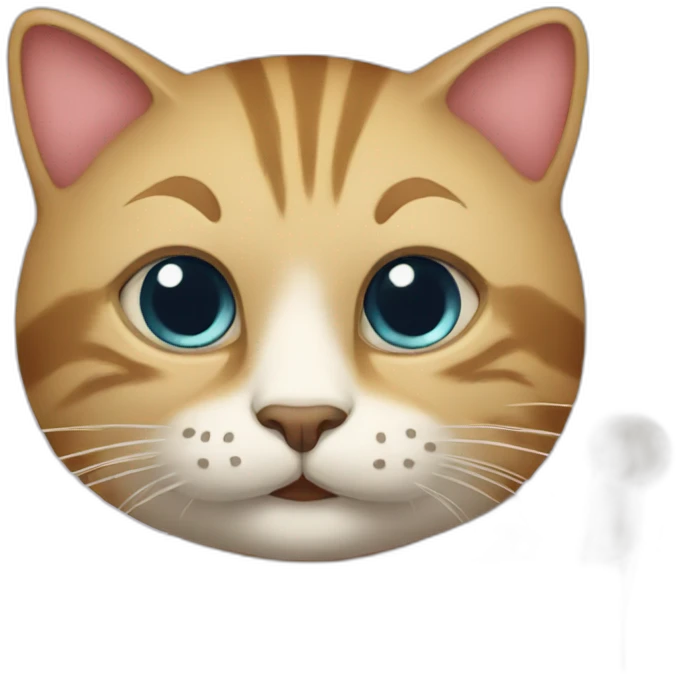 a cat with a card emoji