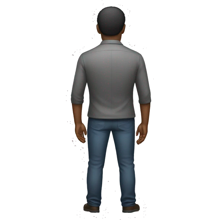 Man with two butts emoji