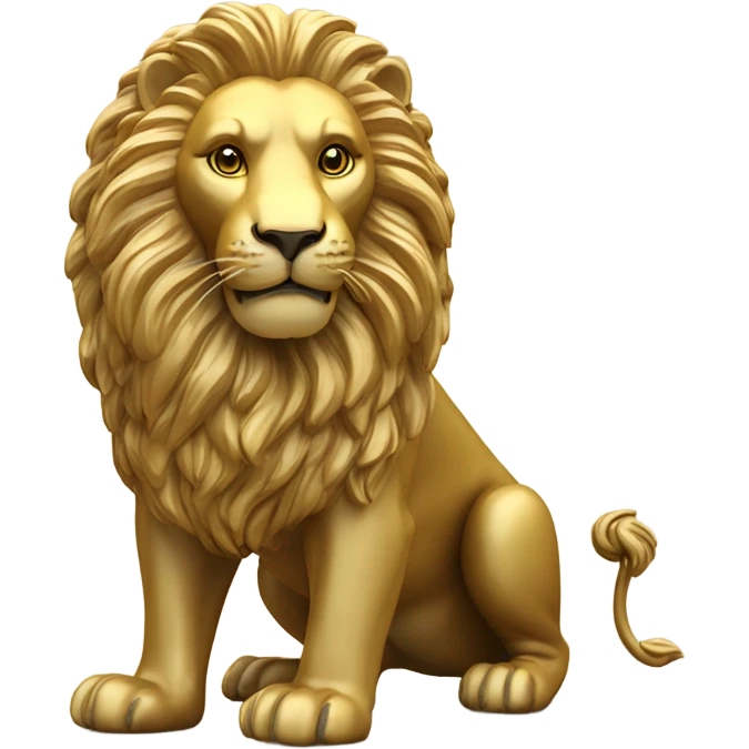 Flemish Lion out of gold emoji