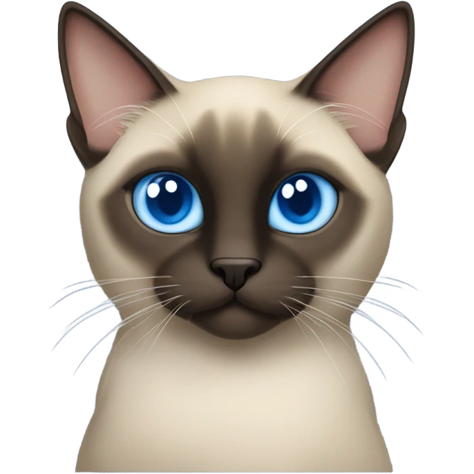 Dark siamese emoji