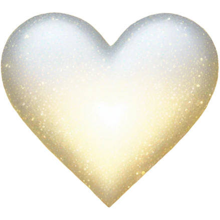 White heart sparkles  emoji