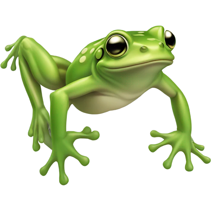 Jumping frog emoji