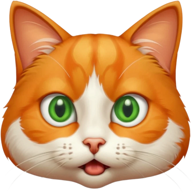 A shocked cat  emoji