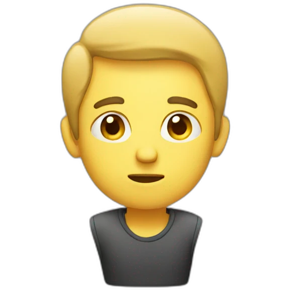 thinking man emoji