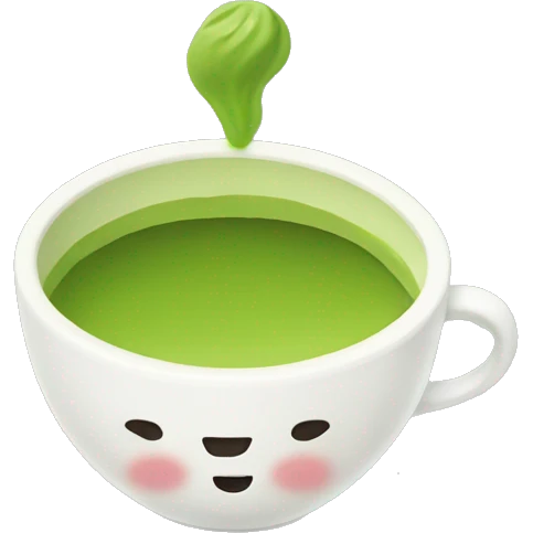 matcha in a cute cup emoji