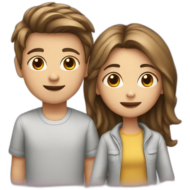 boy and girl emoji
