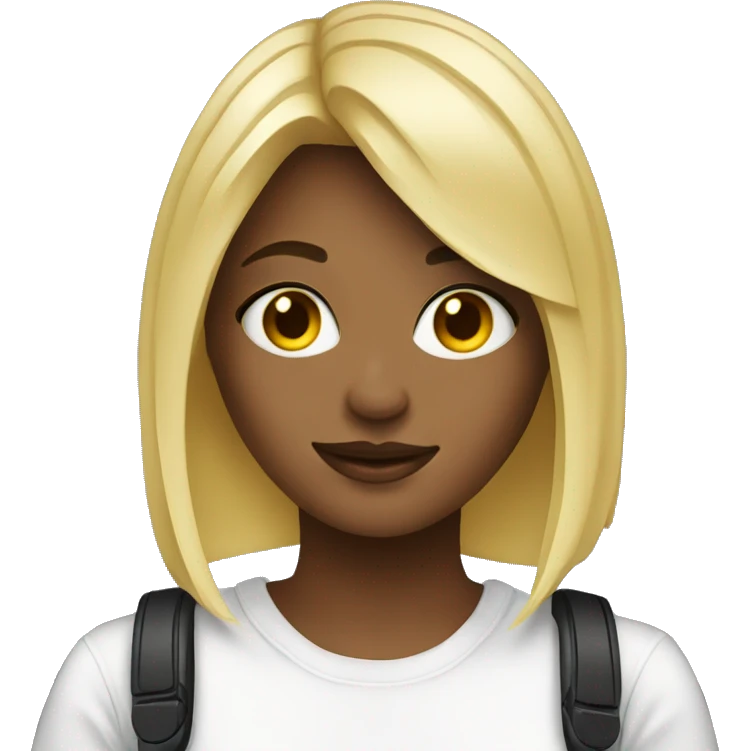 blonde girl dj emoji