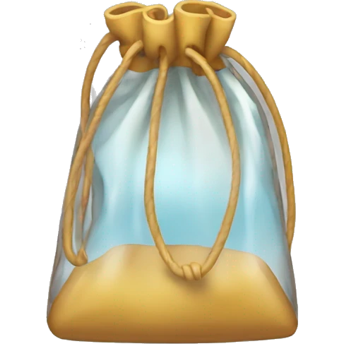 little transparent bag emoji