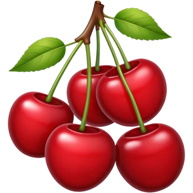 stiker de accesorios guindas  emoji