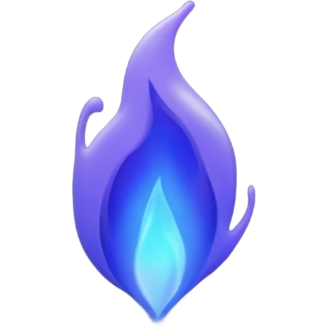 dark blue flame emoji