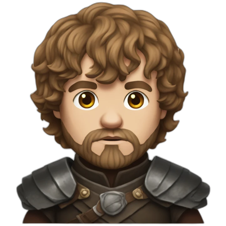 Tyrion of game of throne like a cat emoji