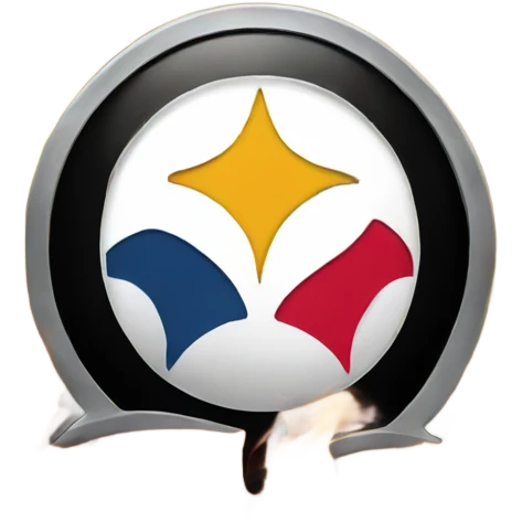 Steelers logo on fire emoji