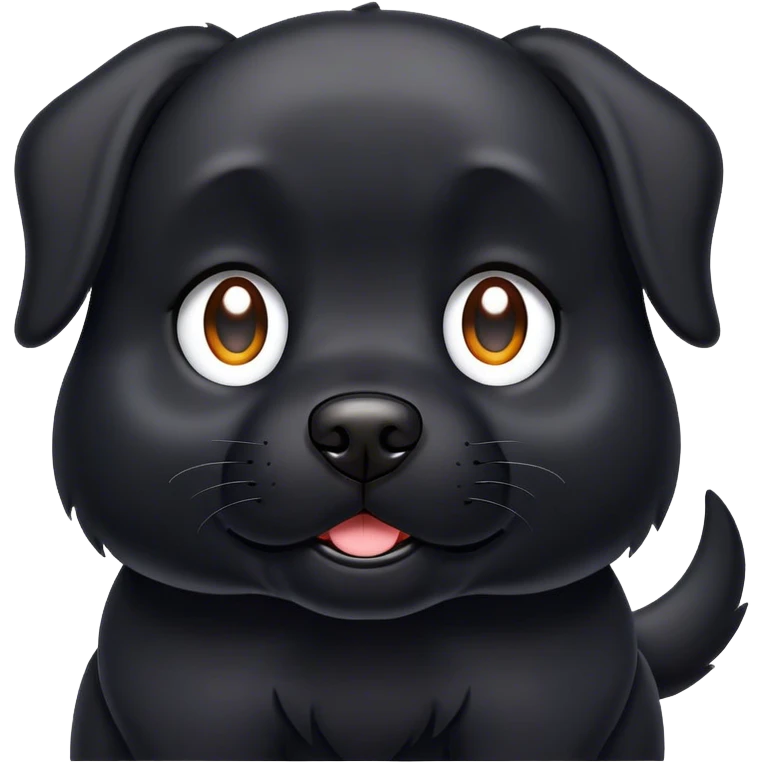 Dog black emoji