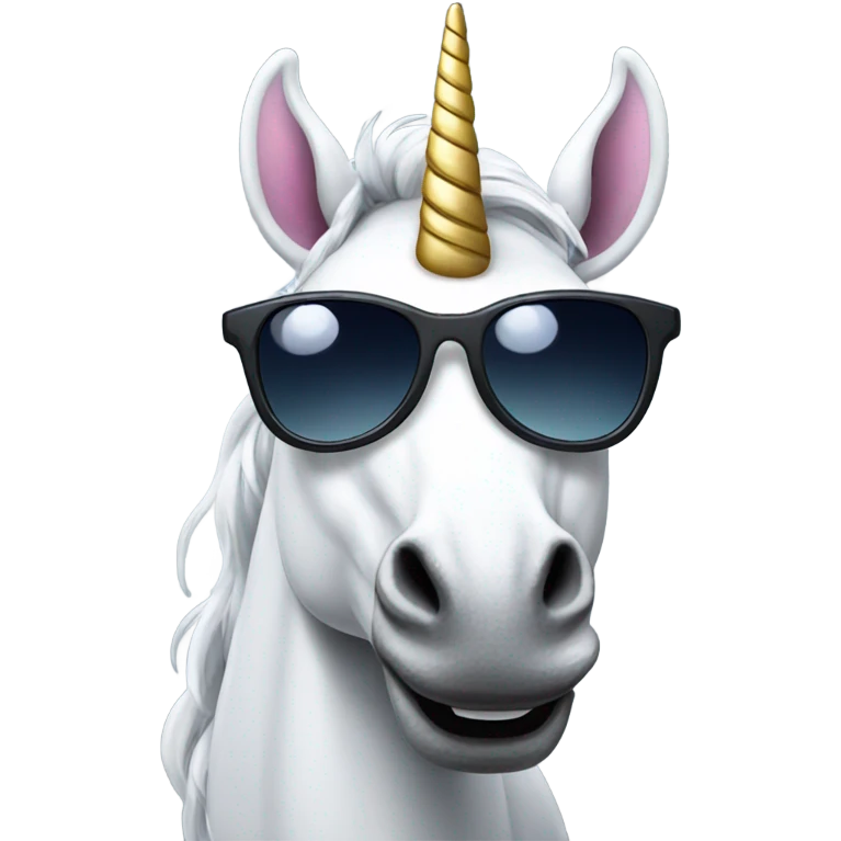 unicorn with sunglasses emoji