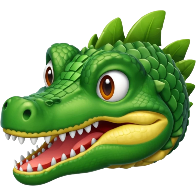 Hazme un avión con cabeza de cocodrilo emoji