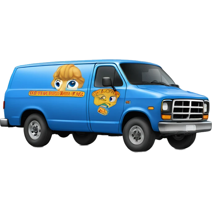 blue Dodge RAM Van Oh-Kay Plumbing & Heating 1986  emoji