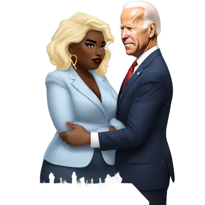 Joe Biden playing chess with lizzo  emoji