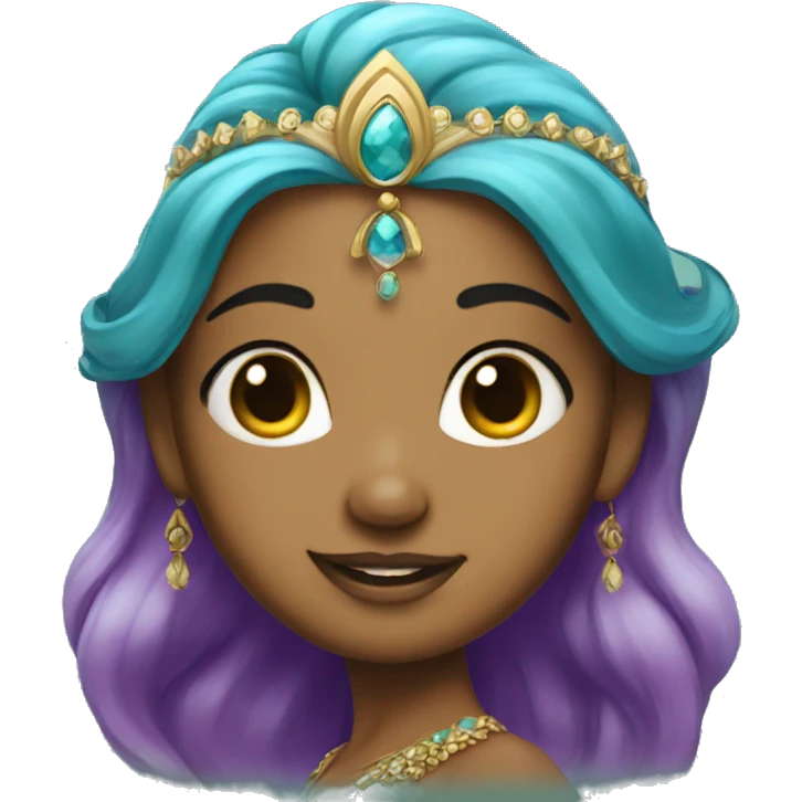 Indian princess mermaid emoji