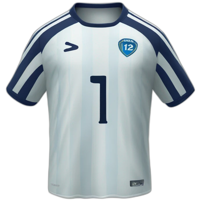 Soccer shirt with number 12 emoji
