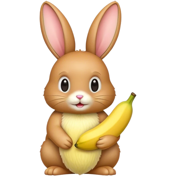 Banana bunny emoji
