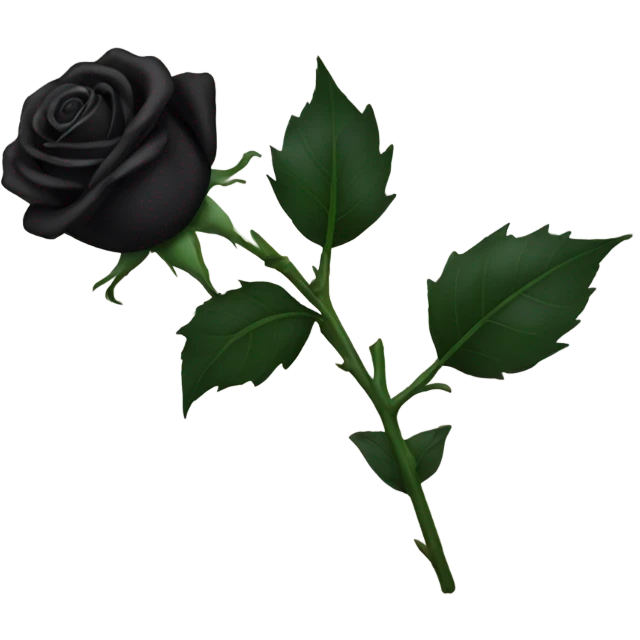 black rose emoji