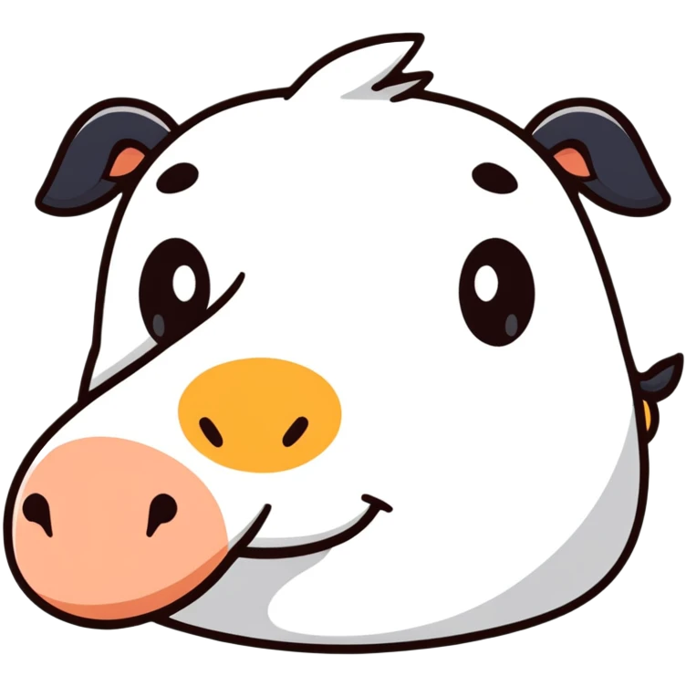stylized cute nose emoji