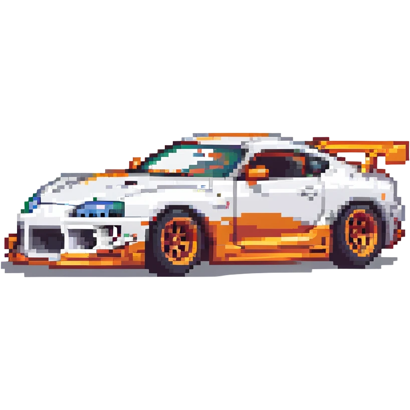 Hot Wheels Toyota Supra dynamic racing pose emoji