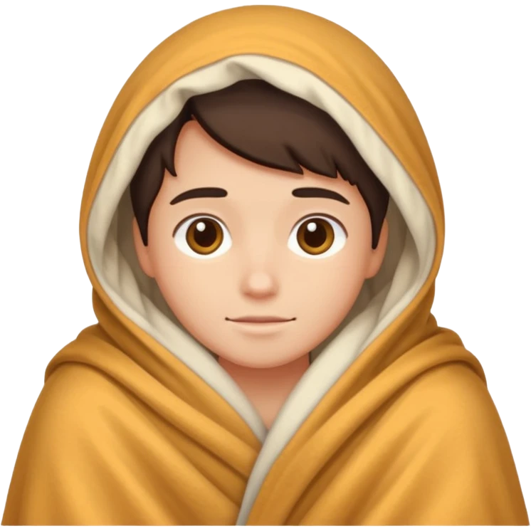 Under the blanket emoji