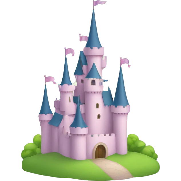 minimalist princess castle emoji