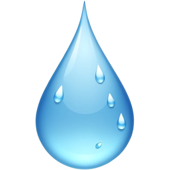 Transparent Clear Droplets (No background)(Inside droplet is nothing) emoji