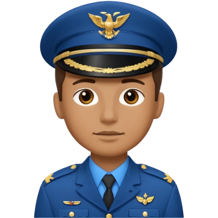 blue uniformed soldier emoji