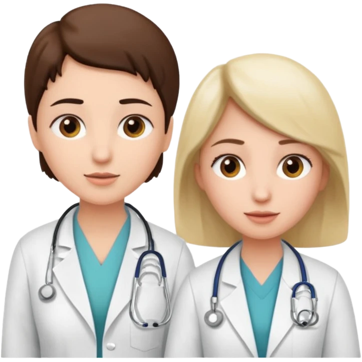 woman patient talks to doctor emoji