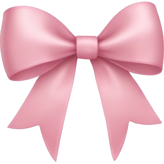 light pink ribbon bow emoji