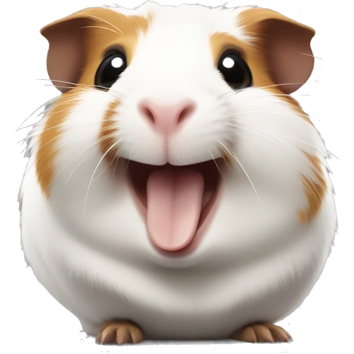 Guinea pig laughing emoji