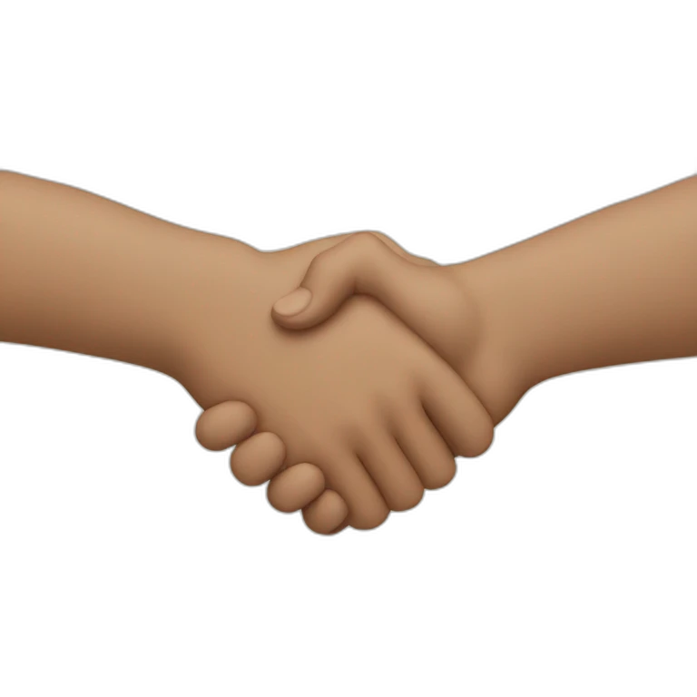 5 hands shake emoji