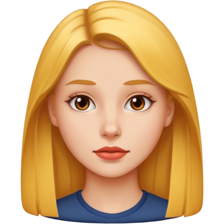 Girl with insane jaw line emoji
