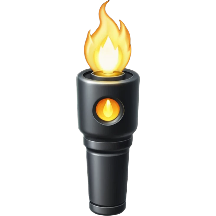 Black torch emoji