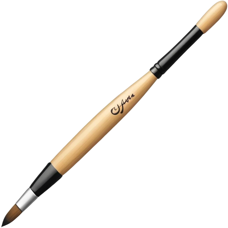 Calligraphy Brush – Long thin brush with ink on tip. emoji