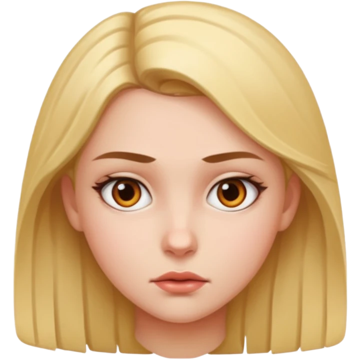 intense gaze of a girl emoji