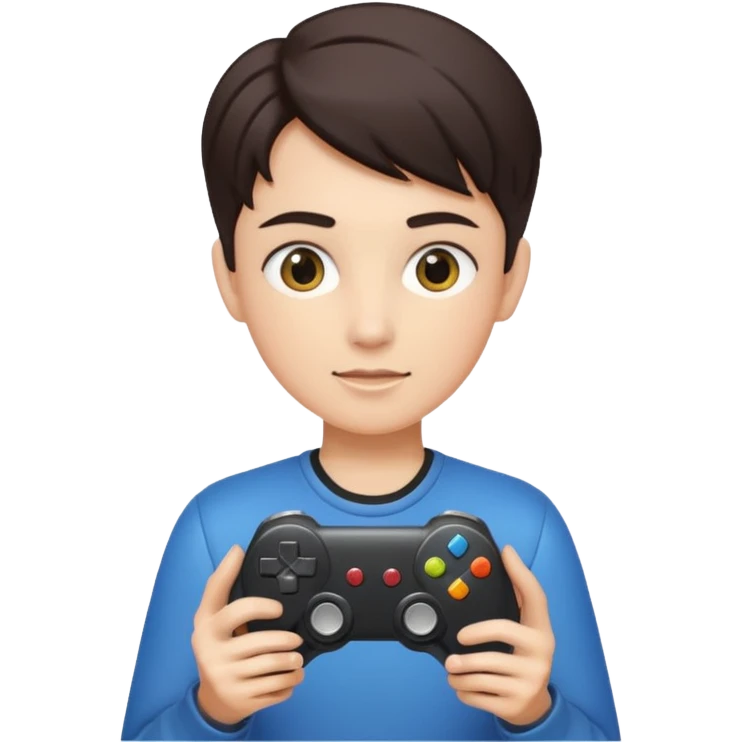 create a simple emoji that indicates that you are a single player when playing computer games. Make it a gender neutral stick figure emoji