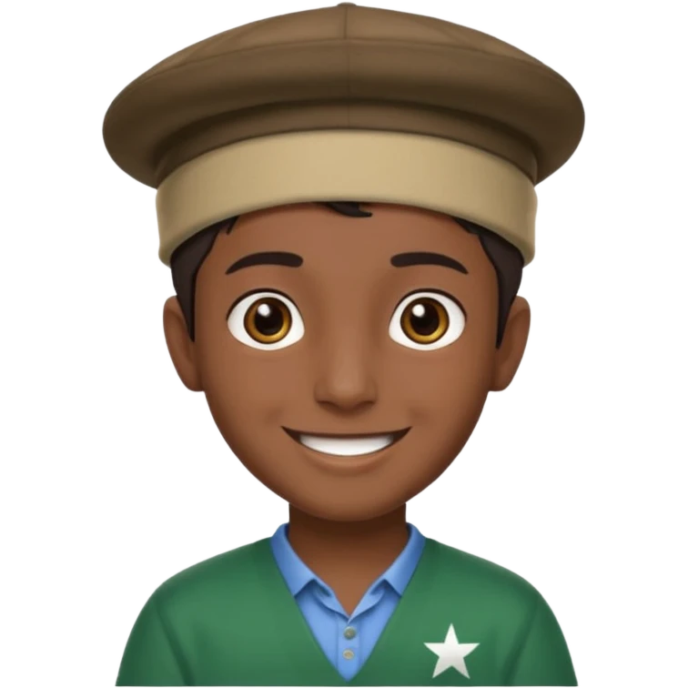 pakistan boy wearing pakool emoji
