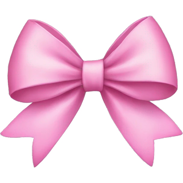 Pink bow emoji