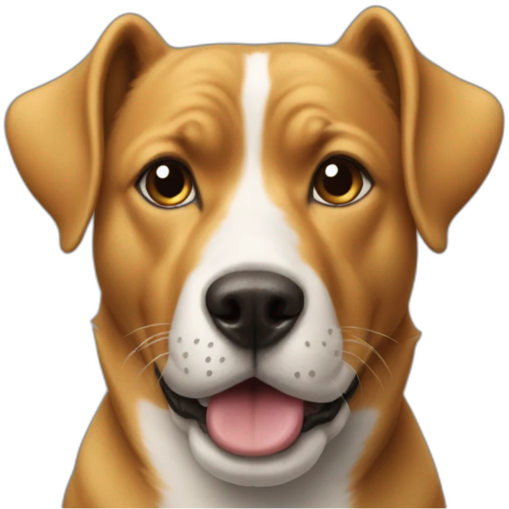 Dog with a duckbill mouth emoji