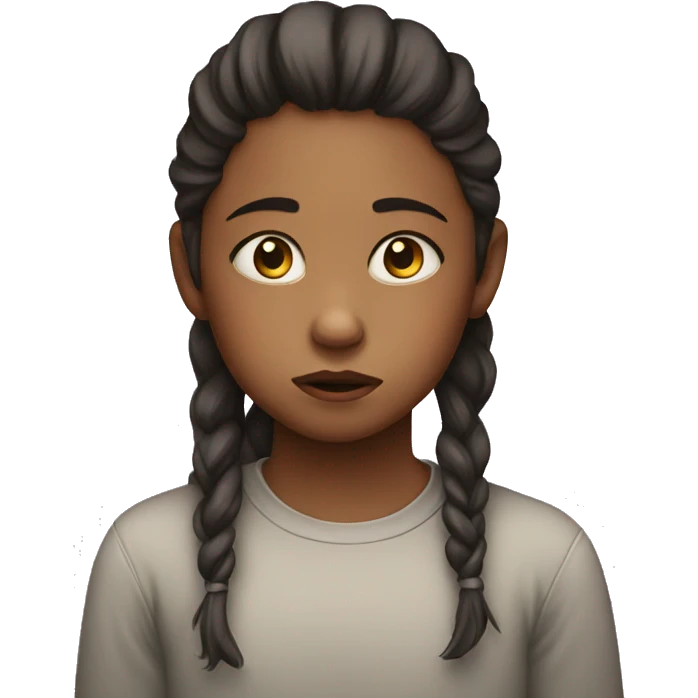 sad kid girl emoji