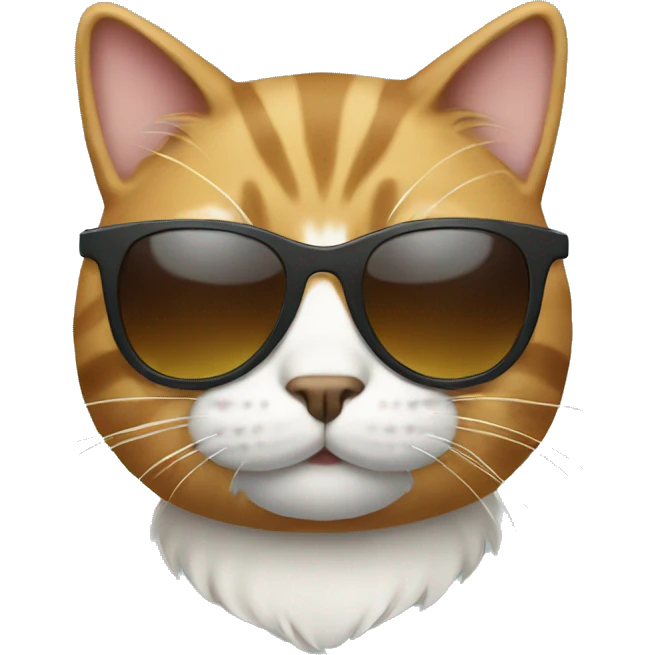 Cat with sunglasses emoji