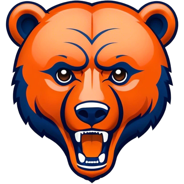 nfl custom bears logo emoji