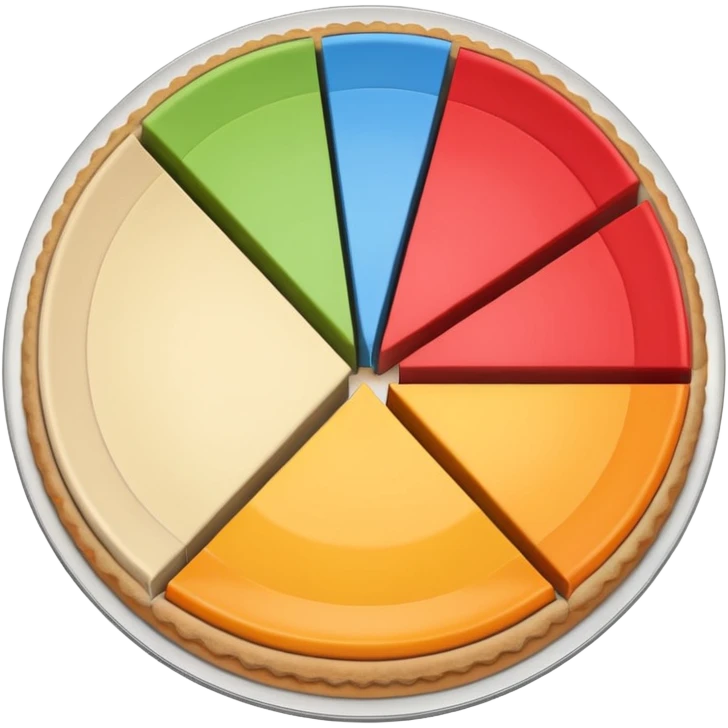 pie chart with three divisions  emoji