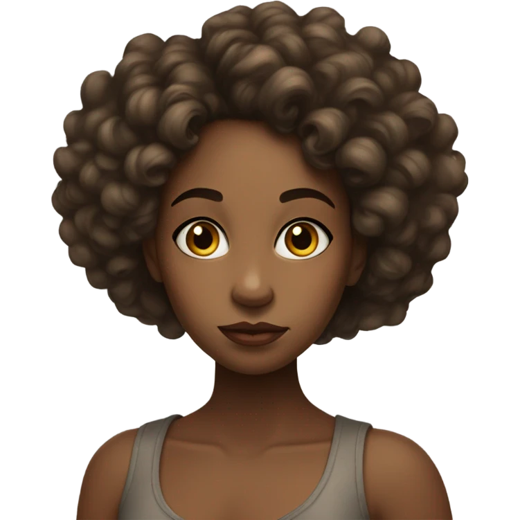 black girl side eye emoji