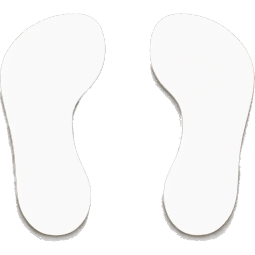 human footprint emoji