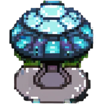 Small UFO with a glass dome emoji